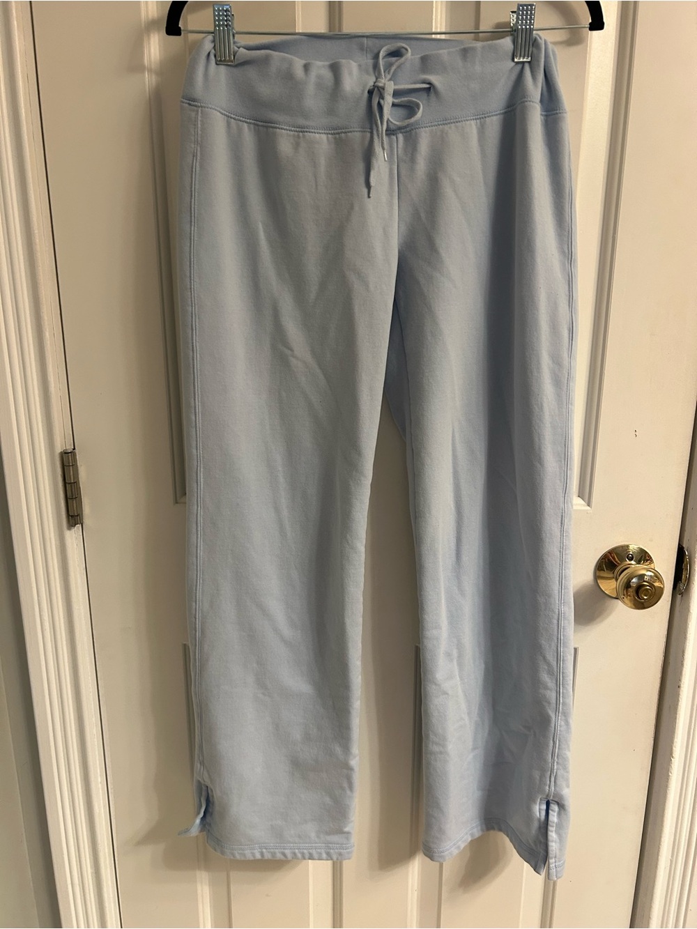 Women’s GAP Light Blue Drawstring Fleece Lined Sweatpants